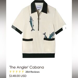 Tombolo Men’s Angler Cabana Shirt, SZ M